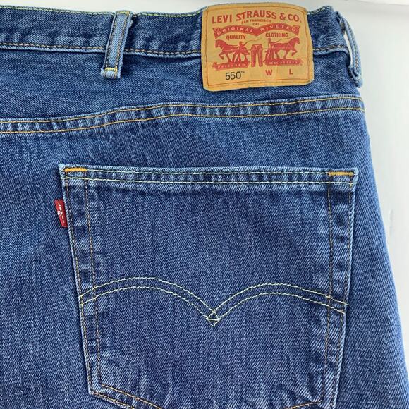 Levi’s 550 Relaxed Fit Big & Tall Men's Jeans Tag Size 52 x 30 - Picture 3 of 12